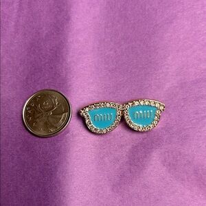 Miu Miu Rhinestone Sunglasses Brooch